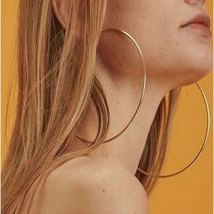 XXL Gold Classic Hoop Earrings